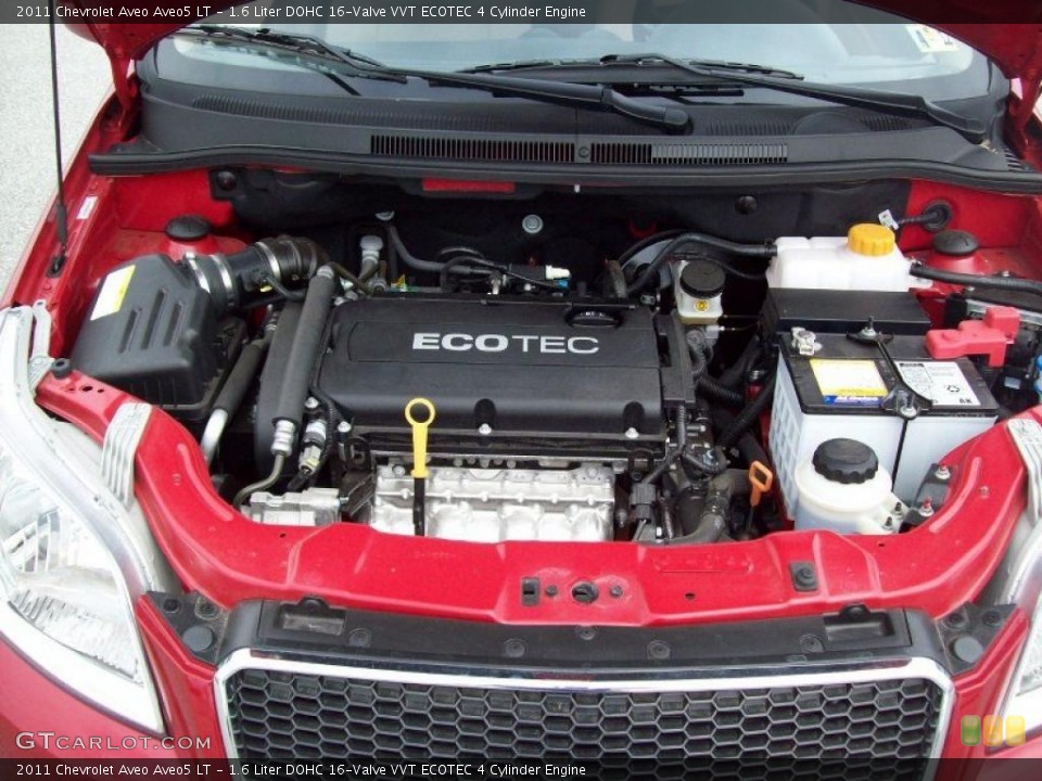 1.6 Liter DOHC 16-Valve VVT ECOTEC 4 Cylinder Engine for the 2011 Chevrolet Aveo #49078685