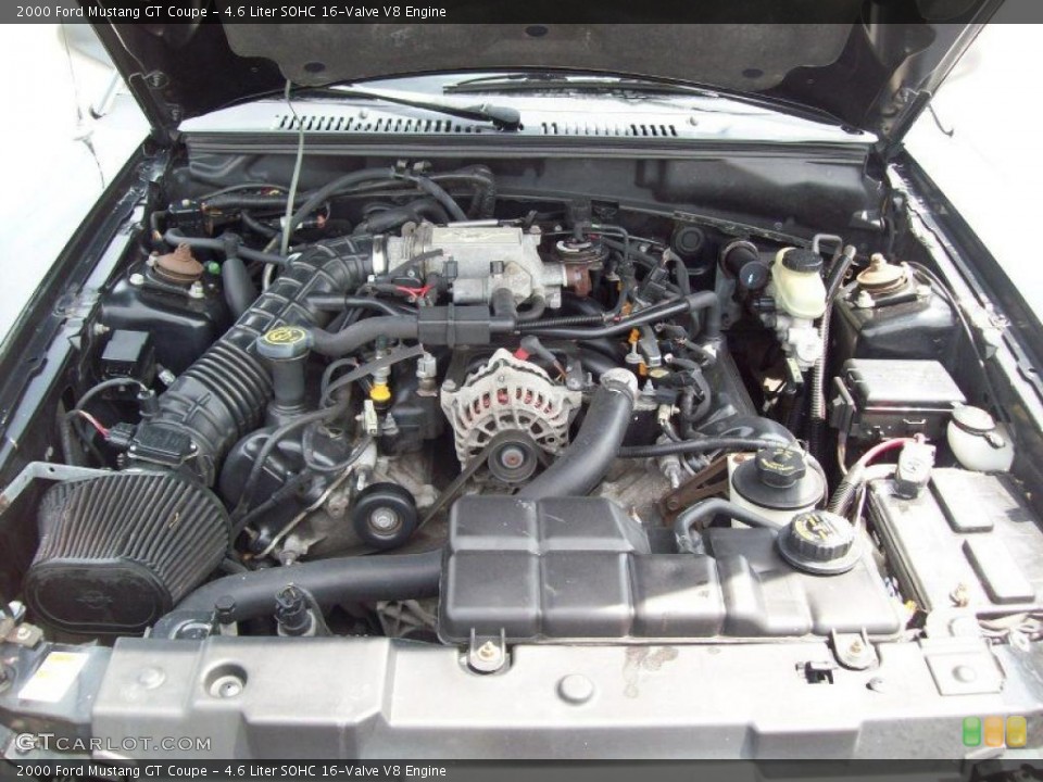 4.6 Liter SOHC 16-Valve V8 Engine for the 2000 Ford Mustang #49081169