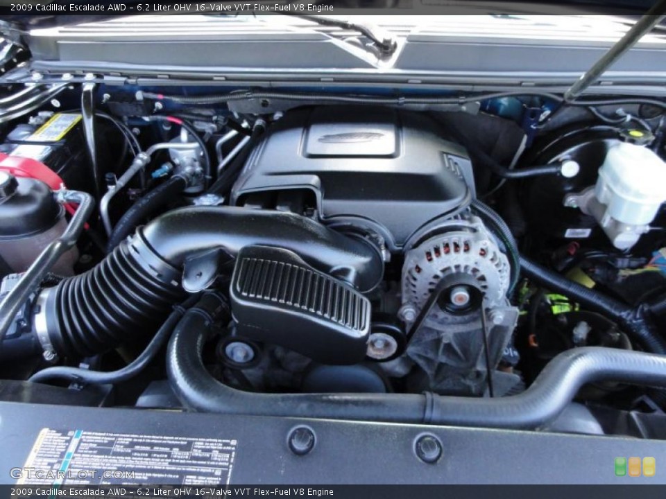 6.2 Liter OHV 16-Valve VVT Flex-Fuel V8 Engine for the 2009 Cadillac Escalade #49088535