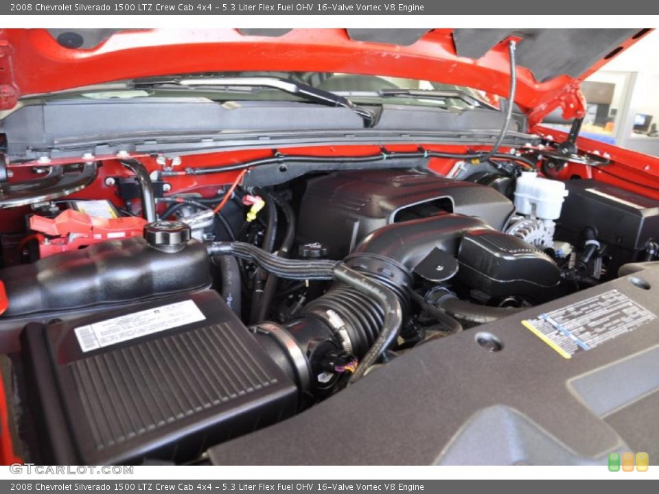5.3 Liter Flex Fuel OHV 16-Valve Vortec V8 Engine for the 2008 Chevrolet Silverado 1500 #49116596