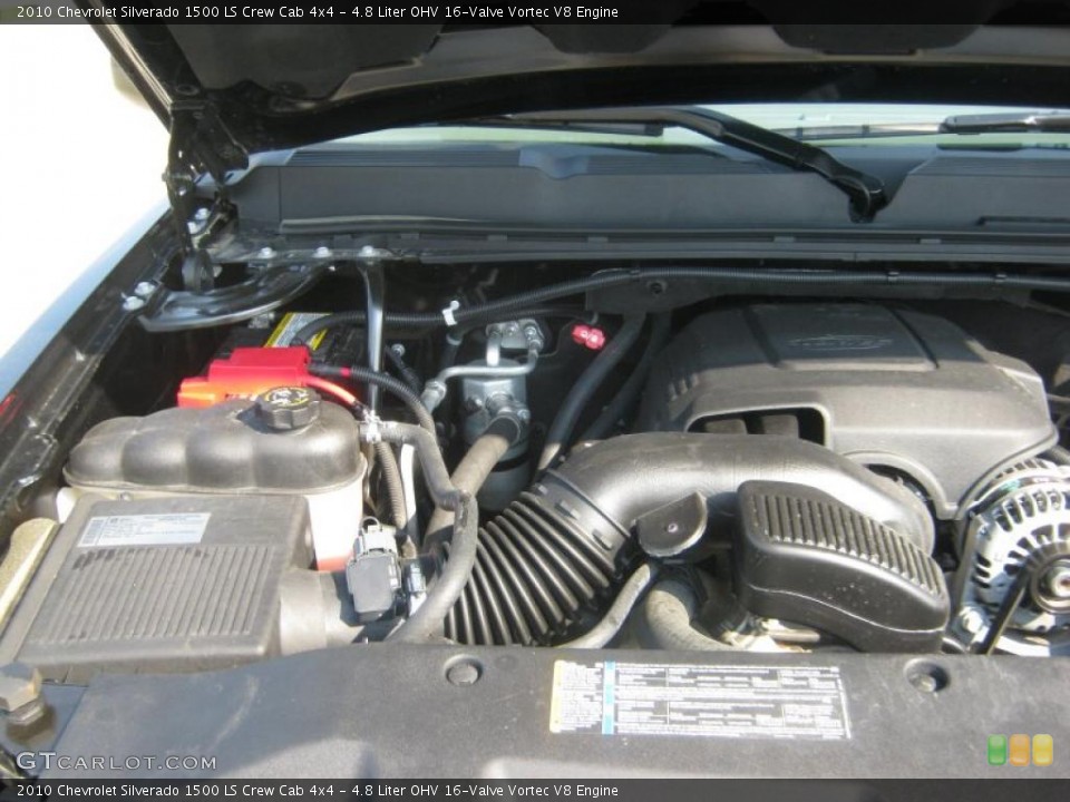 4.8 Liter OHV 16-Valve Vortec V8 Engine for the 2010 Chevrolet Silverado 1500 #49123343
