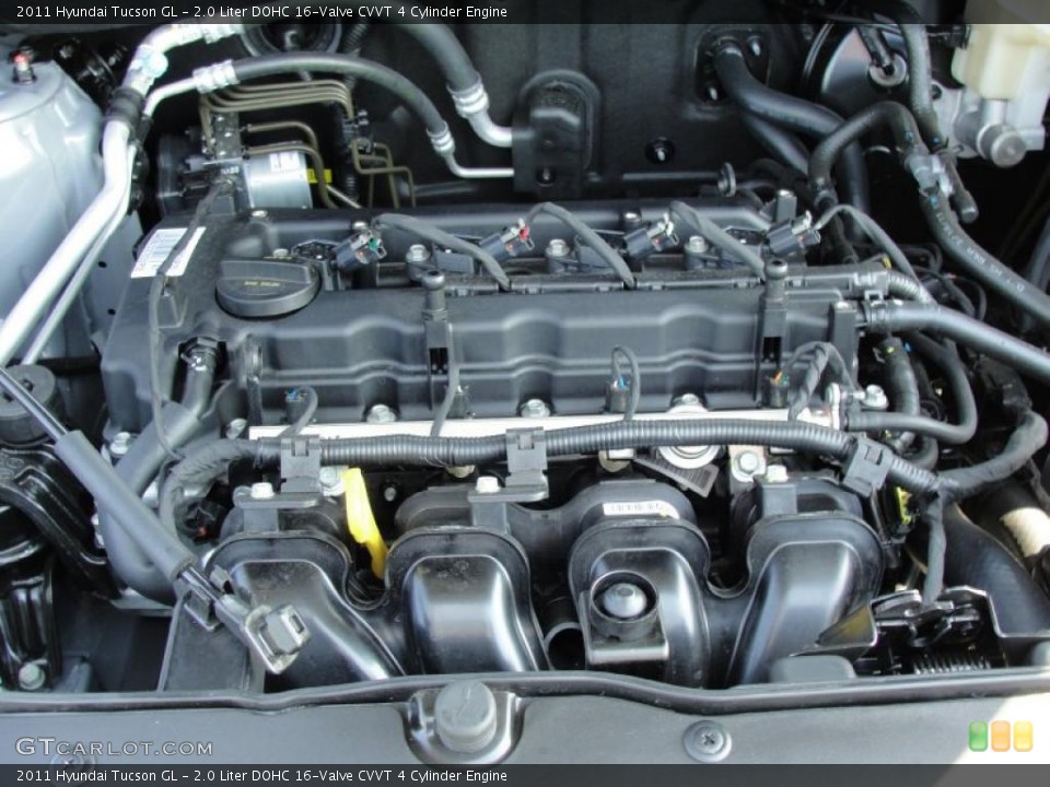 2.0 Liter DOHC 16-Valve CVVT 4 Cylinder Engine for the 2011 Hyundai Tucson #49124544