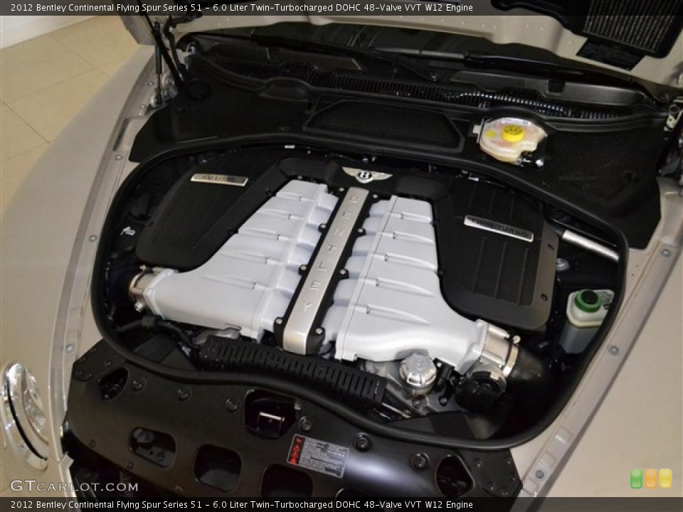 6.0 Liter Twin-Turbocharged DOHC 48-Valve VVT W12 Engine for the 2012 Bentley Continental Flying Spur #49139810