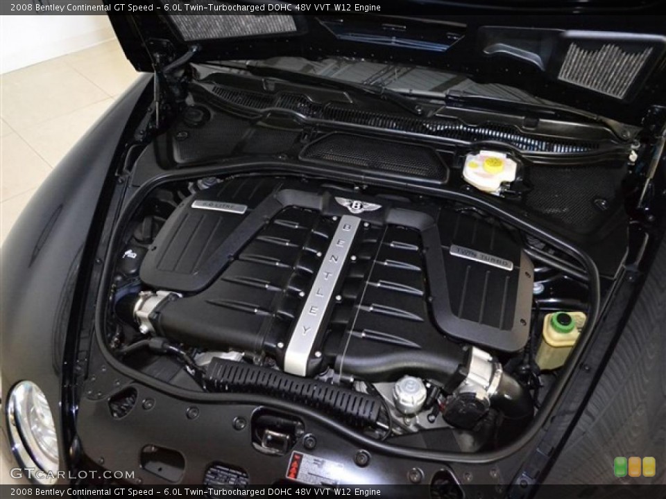 6.0L Twin-Turbocharged DOHC 48V VVT W12 Engine for the 2008 Bentley Continental GT #49142897