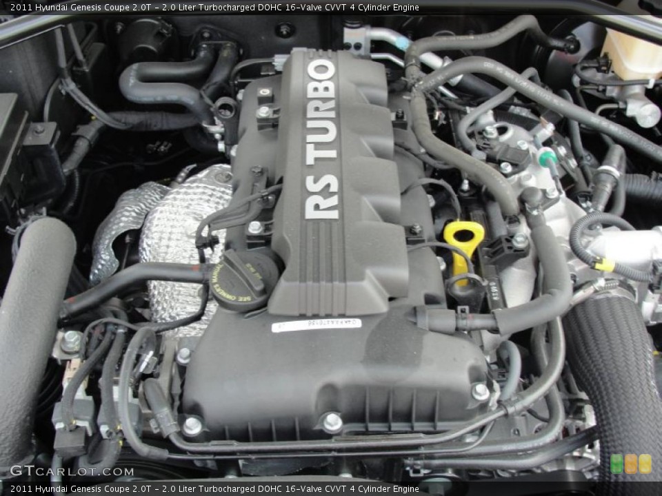 2.0 Liter Turbocharged DOHC 16-Valve CVVT 4 Cylinder Engine for the 2011 Hyundai Genesis Coupe #49145786