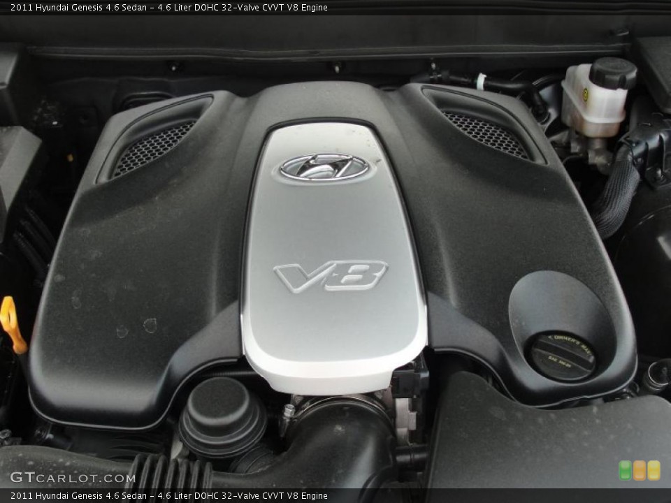 4.6 Liter DOHC 32-Valve CVVT V8 Engine for the 2011 Hyundai Genesis #49146236