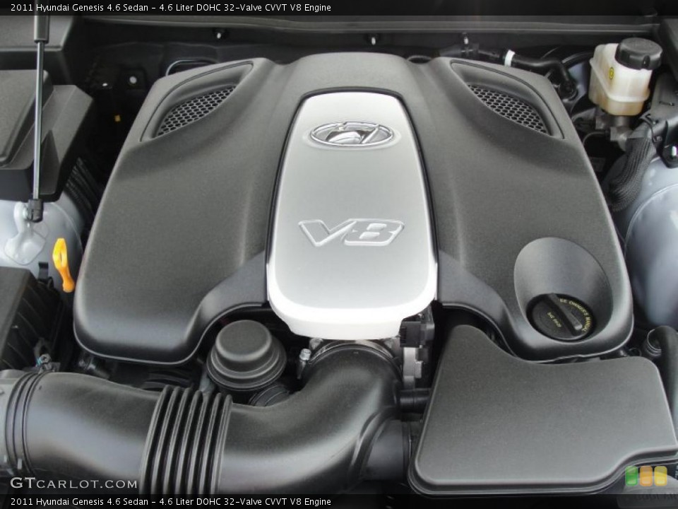 4.6 Liter DOHC 32-Valve CVVT V8 Engine for the 2011 Hyundai Genesis #49146779