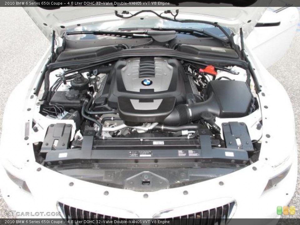 4.8 Liter DOHC 32-Valve Double-VANOS VVT V8 Engine for the 2010 BMW 6 Series #49166078