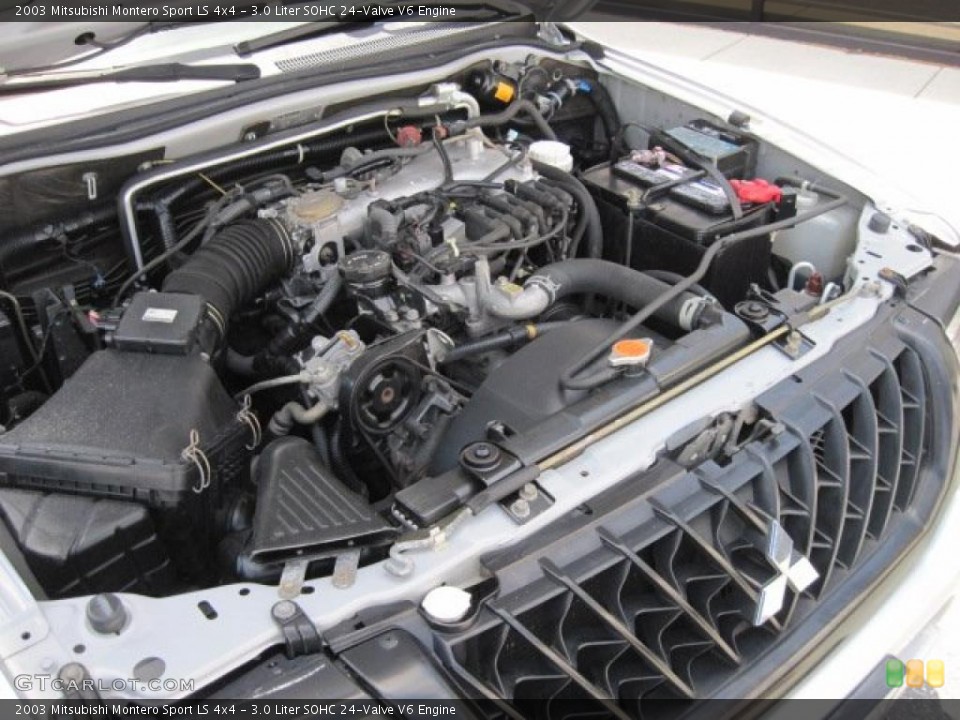 3.0 Liter SOHC 24-Valve V6 Engine for the 2003 Mitsubishi Montero Sport #49167272