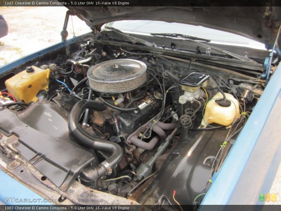5.0 Liter OHV 16-Valve V8 Engine for the 1983 Chevrolet El Camino #49167911