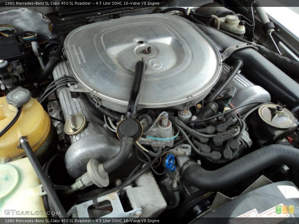 4.5 Liter SOHC 16-Valve V8 Engine for the 1980 Mercedes-Benz SL Class #49183037