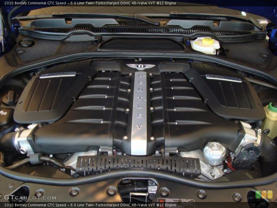 6.0 Liter Twin-Turbocharged DOHC 48-Valve VVT W12 Engine for the 2010 Bentley Continental GTC #49184090