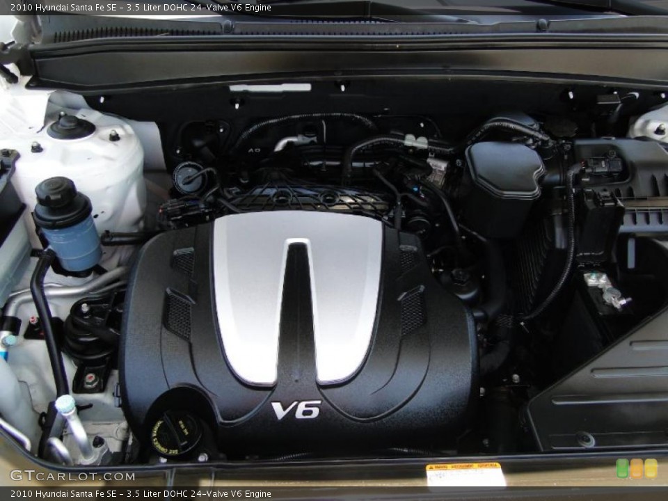 3.5 Liter DOHC 24-Valve V6 Engine for the 2010 Hyundai Santa Fe #49203779