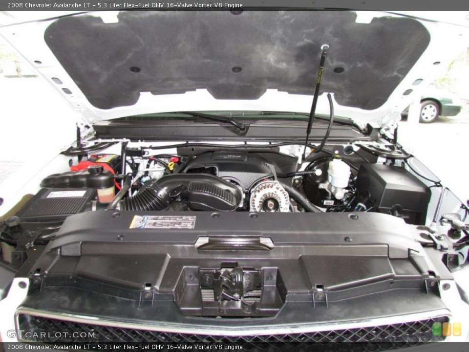 5.3 Liter Flex-Fuel OHV 16-Valve Vortec V8 Engine for the 2008 Chevrolet Avalanche #49207172