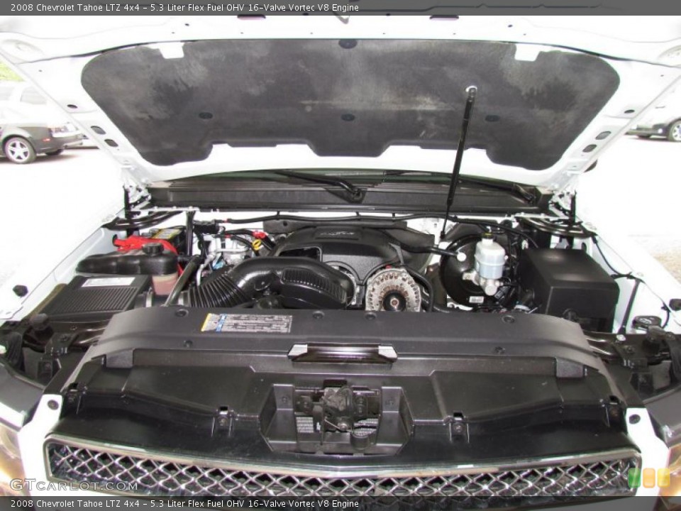5.3 Liter Flex Fuel OHV 16-Valve Vortec V8 Engine for the 2008 Chevrolet Tahoe #49207481