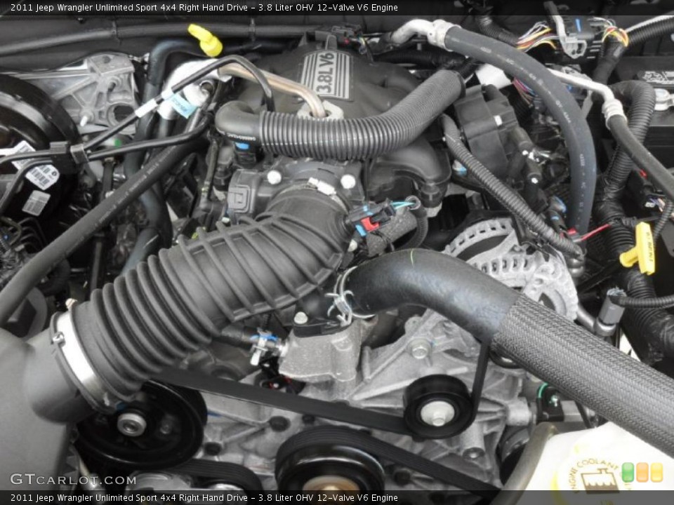 3.8 Liter OHV 12-Valve V6 Engine for the 2011 Jeep Wrangler Unlimited #49209311