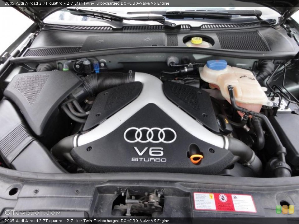 2.7 Liter Twin-Turbocharged DOHC 30-Valve V6 Engine for the 2005 Audi Allroad #49218215