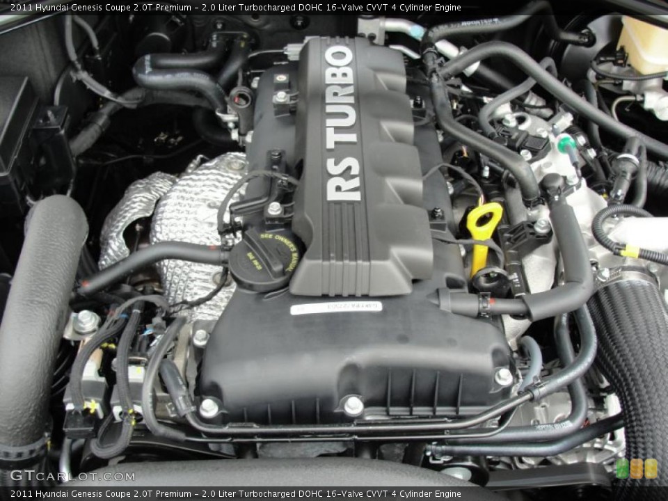 2.0 Liter Turbocharged DOHC 16-Valve CVVT 4 Cylinder Engine for the 2011 Hyundai Genesis Coupe #49236810