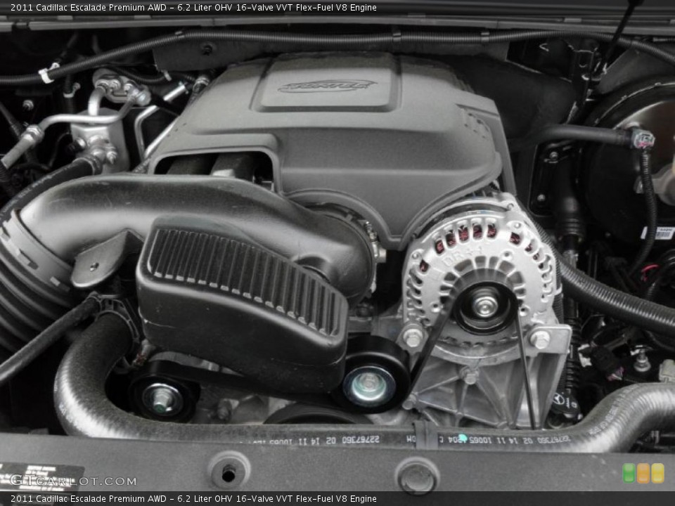 6.2 Liter OHV 16-Valve VVT Flex-Fuel V8 Engine for the 2011 Cadillac Escalade #49257833