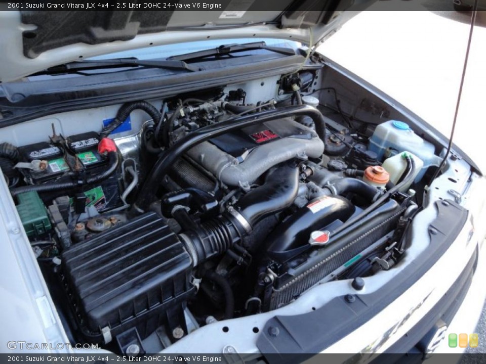2.5 Liter DOHC 24-Valve V6 2001 Suzuki Grand Vitara Engine