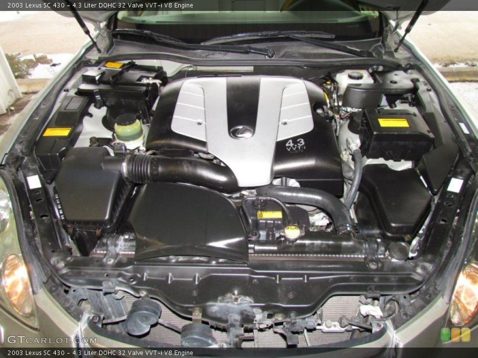4.3 Liter DOHC 32 Valve VVT-i V8 Engine for the 2003 Lexus SC #49267217