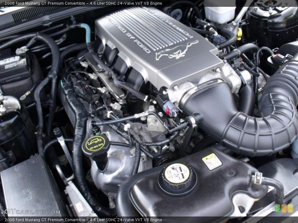 4.6 Liter SOHC 24-Valve VVT V8 Engine for the 2008 Ford Mustang #49274009