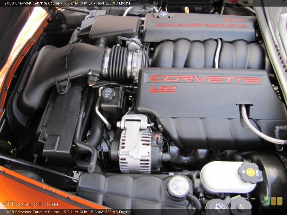 6.2 Liter OHV 16-Valve LS3 V8 Engine for the 2008 Chevrolet Corvette #49289516
