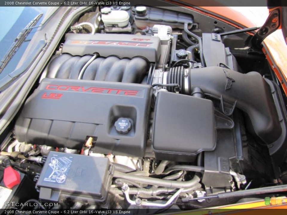 6.2 Liter OHV 16-Valve LS3 V8 Engine for the 2008 Chevrolet Corvette #49289528