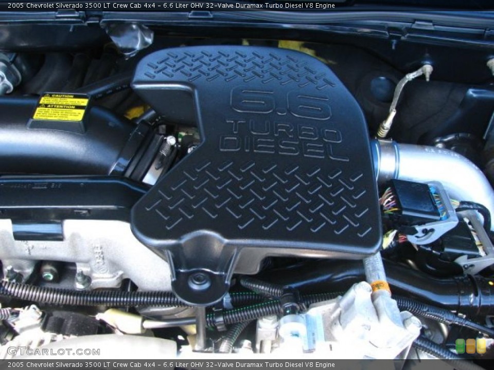 6.6 Liter OHV 32-Valve Duramax Turbo Diesel V8 Engine for the 2005 Chevrolet Silverado 3500 #49293407