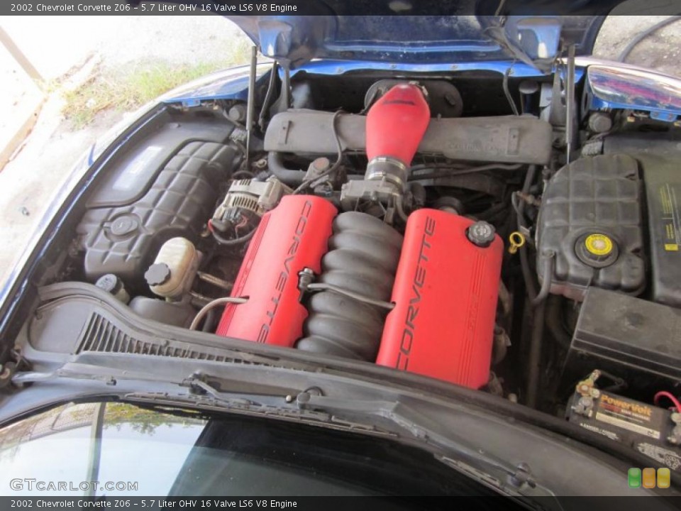 5.7 Liter OHV 16 Valve LS6 V8 Engine for the 2002 Chevrolet Corvette #49294838