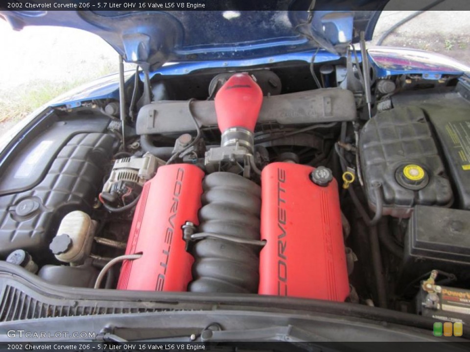 5.7 Liter OHV 16 Valve LS6 V8 Engine for the 2002 Chevrolet Corvette #49294844