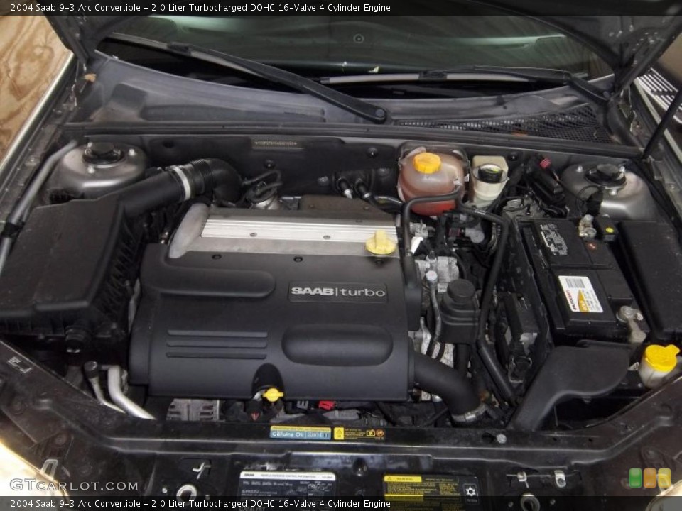 2.0 Liter Turbocharged DOHC 16-Valve 4 Cylinder Engine for the 2004 Saab 9-3 #49303806