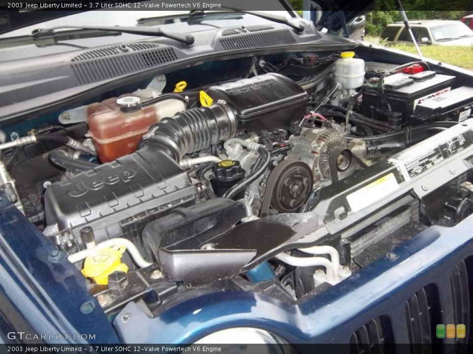 3.7 Liter SOHC 12-Valve Powertech V6 Engine for the 2003 Jeep Liberty #49305111