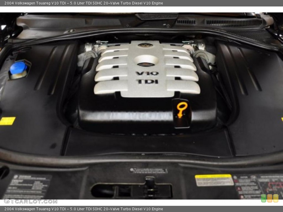 5.0 Liter TDI SOHC 20-Valve Turbo Diesel V10 Engine for the 2004 Volkswagen Touareg #49316364