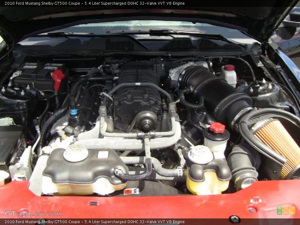 5.4 Liter Supercharged DOHC 32-Valve VVT V8 Engine for the 2010 Ford Mustang #49320900