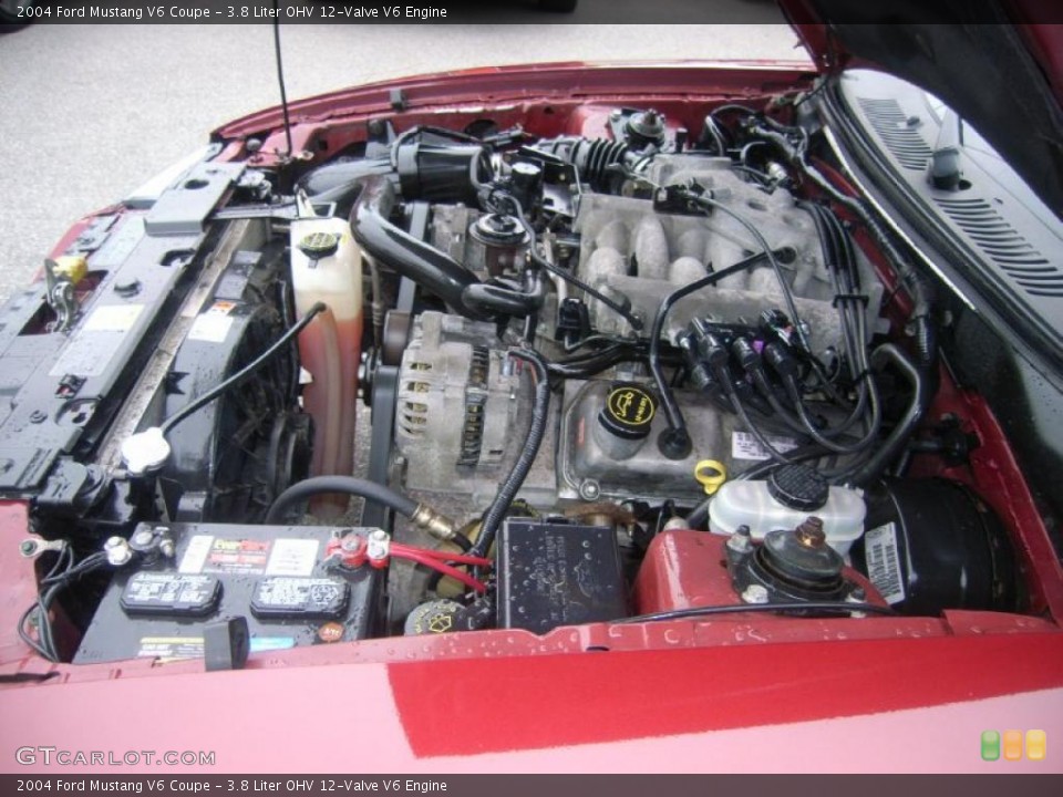 3.8 Liter OHV 12-Valve V6 Engine for the 2004 Ford Mustang #49331274