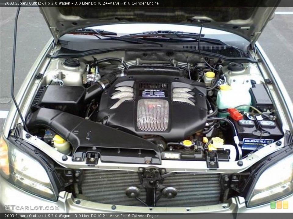 3.0 Liter DOHC 24-Valve Flat 6 Cylinder 2003 Subaru Outback Engine