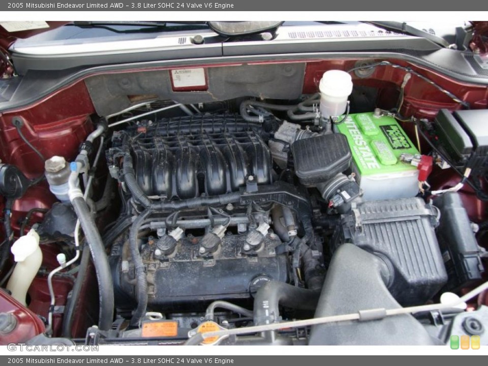 3.8 Liter SOHC 24 Valve V6 Engine for the 2005 Mitsubishi Endeavor #49335588