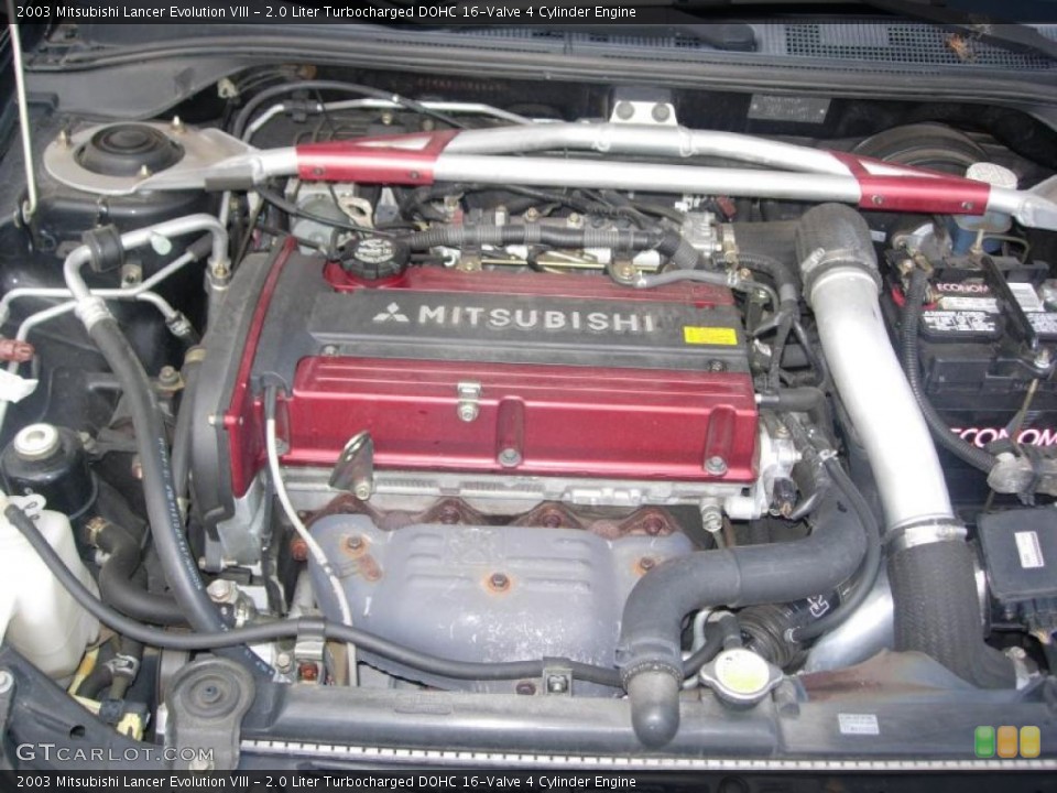 2.0 Liter Turbocharged DOHC 16-Valve 4 Cylinder Engine for the 2003 Mitsubishi Lancer Evolution #49364078
