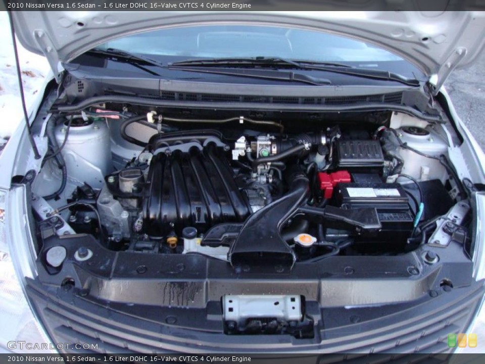 1.6 Liter DOHC 16-Valve CVTCS 4 Cylinder 2010 Nissan Versa Engine