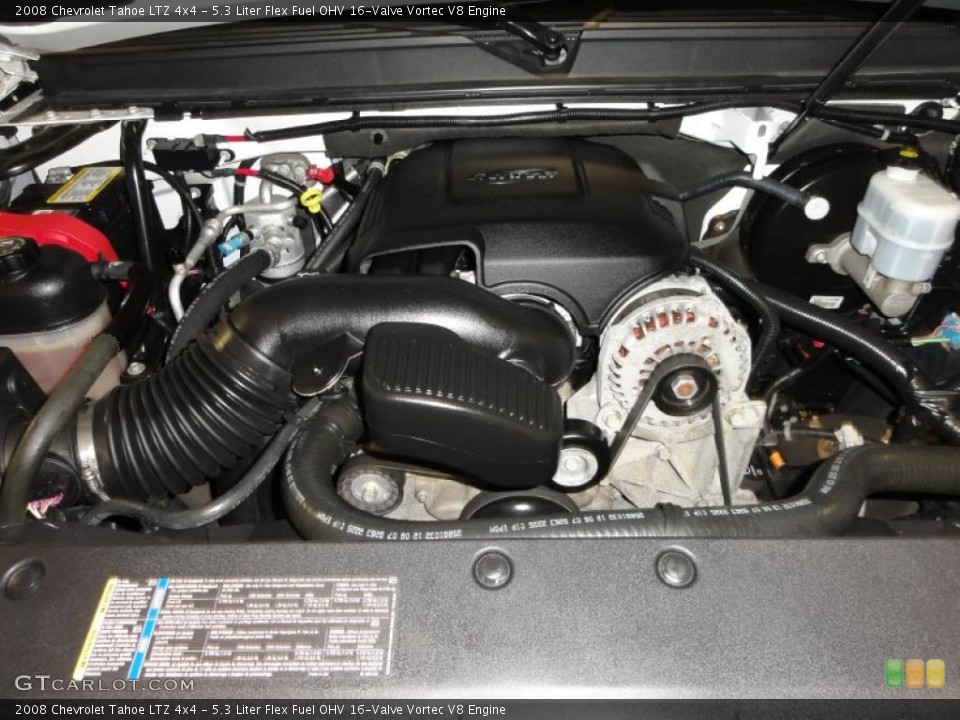 5.3 Liter Flex Fuel OHV 16-Valve Vortec V8 Engine for the 2008 Chevrolet Tahoe #49376960