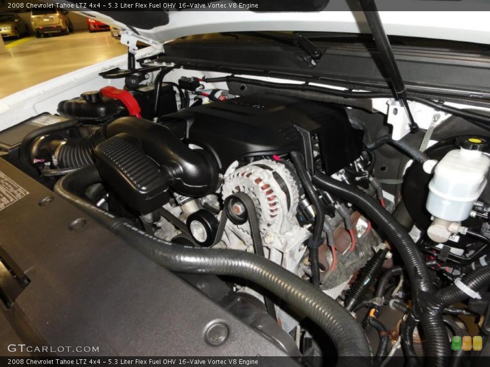 5.3 Liter Flex Fuel OHV 16-Valve Vortec V8 Engine for the 2008 Chevrolet Tahoe #49376981