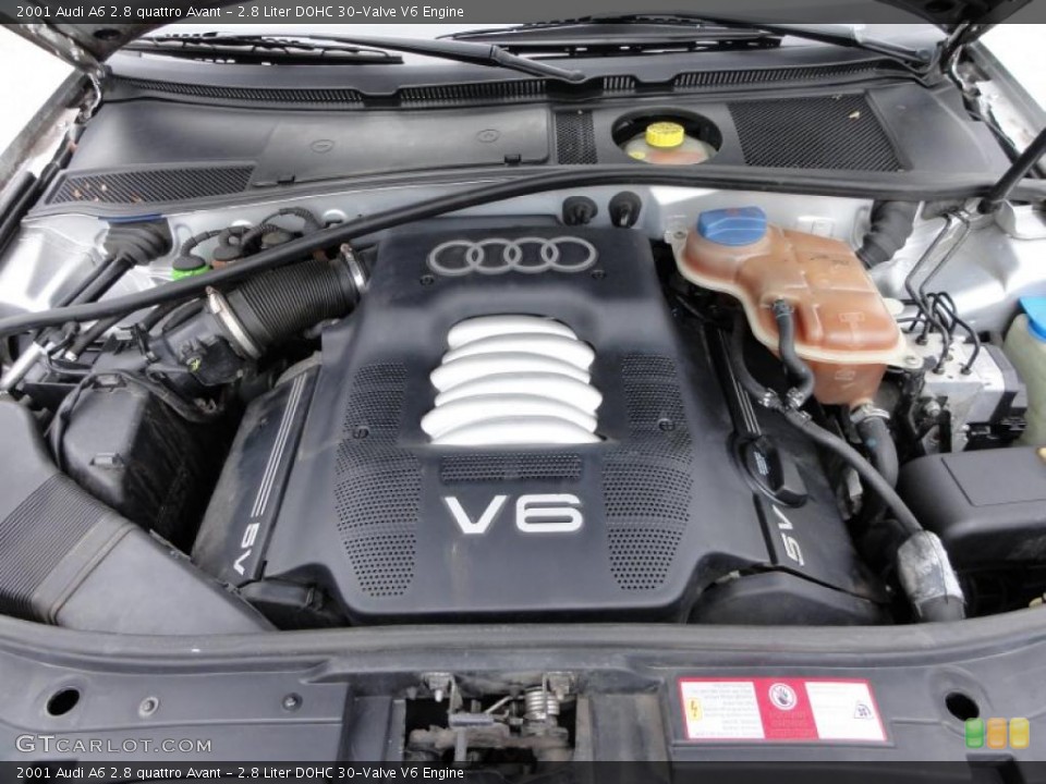 2.8 Liter DOHC 30-Valve V6 2001 Audi A6 Engine