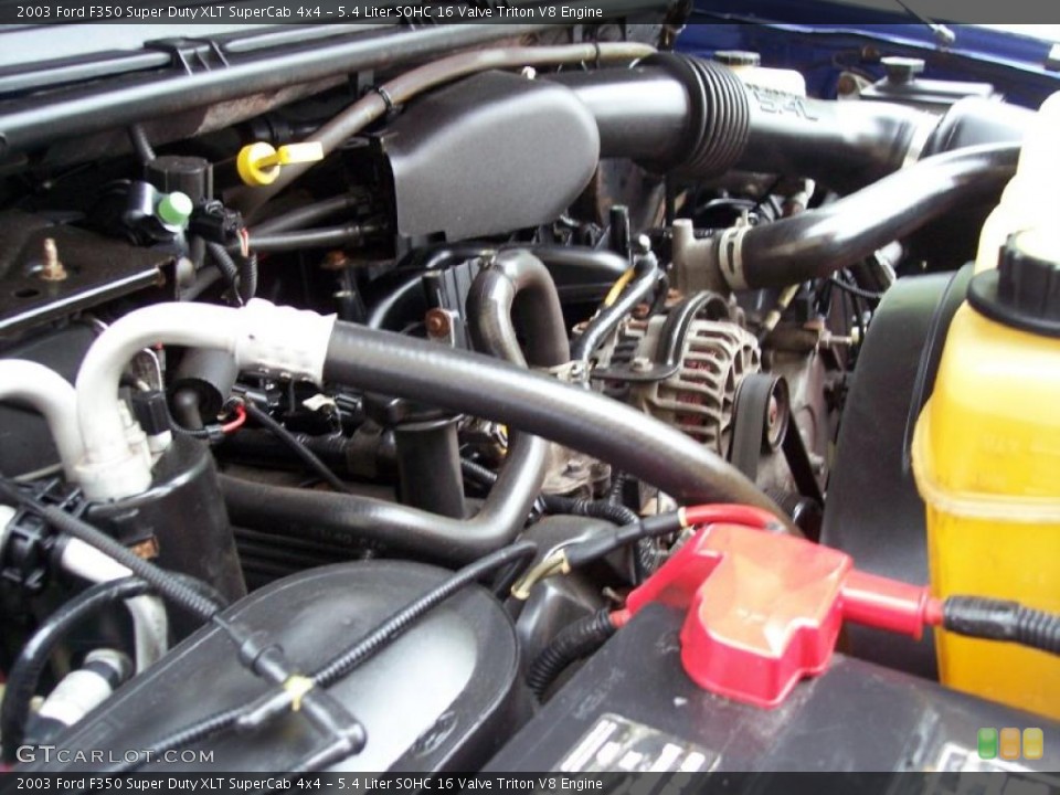 5.4 Liter SOHC 16 Valve Triton V8 2003 Ford F350 Super Duty Engine