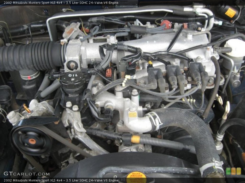 3.5 Liter SOHC 24-Valve V6 Engine for the 2002 Mitsubishi Montero Sport #49409889