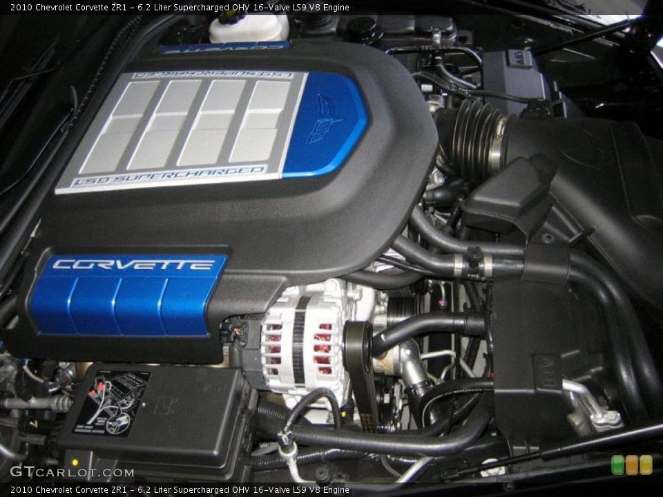 6.2 Liter Supercharged OHV 16-Valve LS9 V8 Engine for the 2010 Chevrolet Corvette #49425220