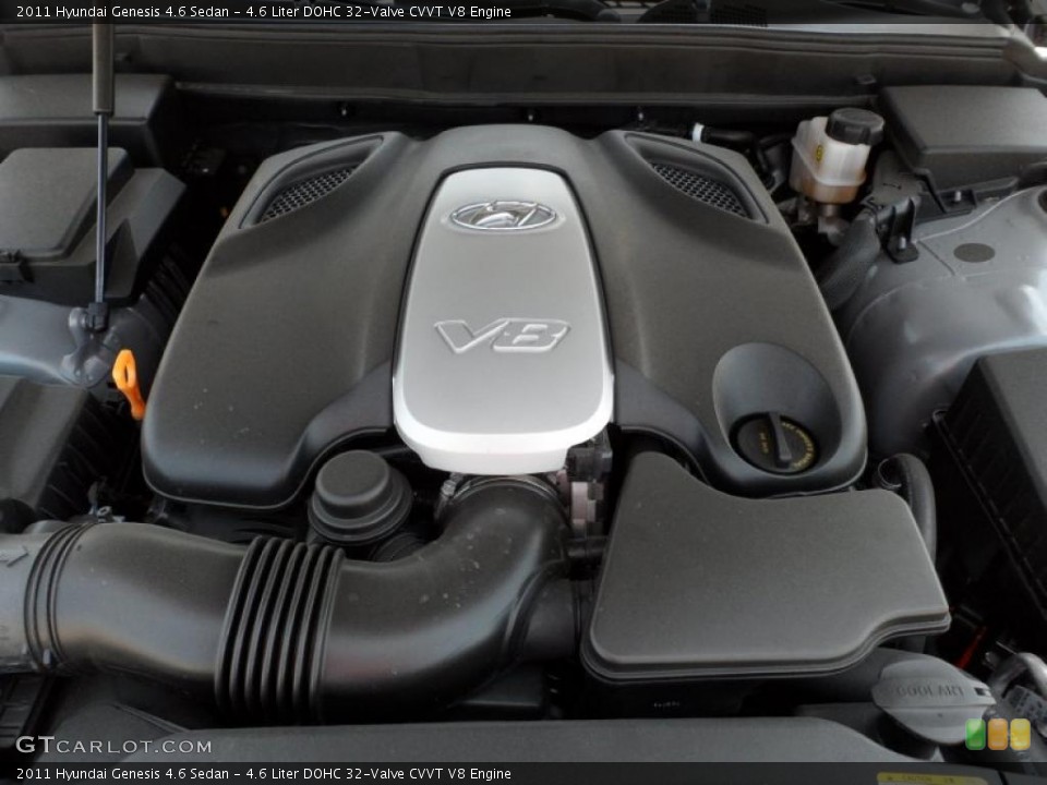 4.6 Liter DOHC 32-Valve CVVT V8 Engine for the 2011 Hyundai Genesis #49439095