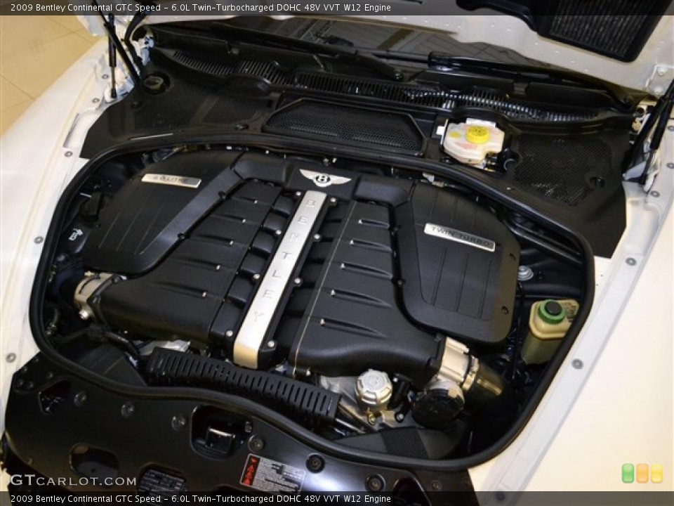 6.0L Twin-Turbocharged DOHC 48V VVT W12 Engine for the 2009 Bentley Continental GTC #49470171