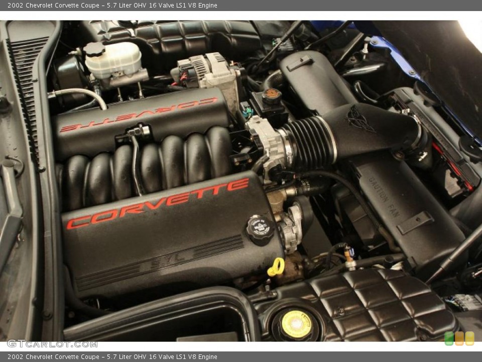5.7 Liter OHV 16 Valve LS1 V8 Engine for the 2002 Chevrolet Corvette #49471845