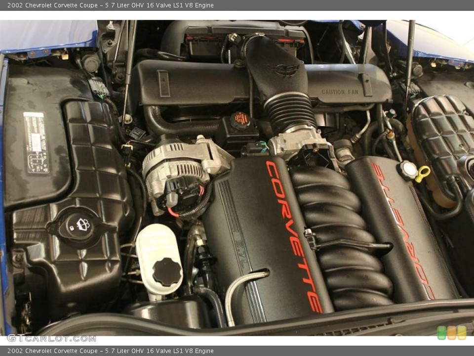 5.7 Liter OHV 16 Valve LS1 V8 Engine for the 2002 Chevrolet Corvette #49471863